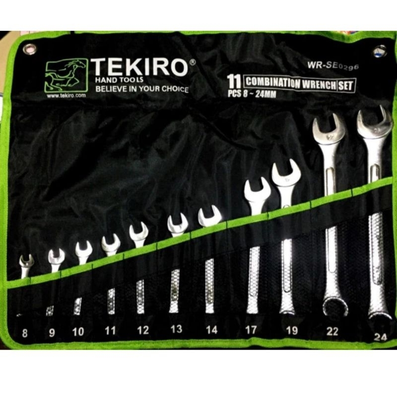 Jual Tekiro Kunci Ring Pas set 11 Pcs 8-24mm | Shopee Indonesia