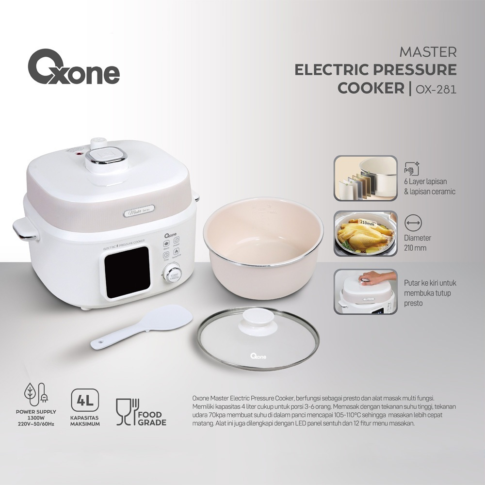 Jual Oxone OX-281 Master Electric Pressure Cooker | Presto Elektrik ...
