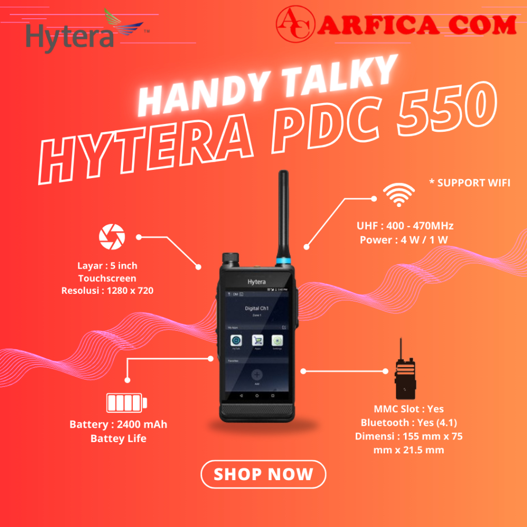 Jual HT POC DMR HYTERA PDC550 ORIGINAL - HT HYTERA PDC 550 DMR POC ...
