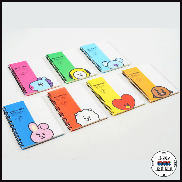 Jual BT21 PP Mathematics Notebook Koya/ BT21 PP Mathematics Half Line ...