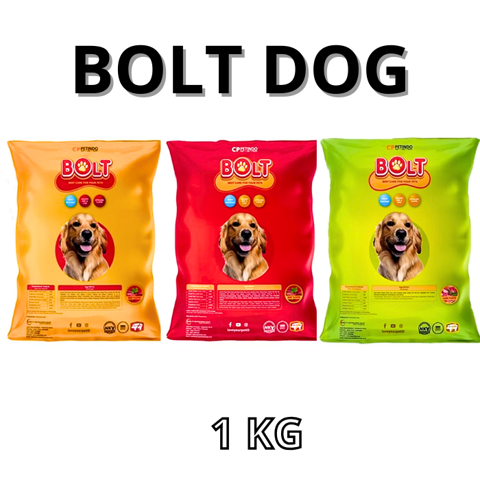 Jual BOLT Dog 1 Kg All Varian Makanan Anjing Kering Dog Food | Shopee ...