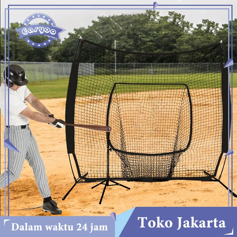 Jual 2.1m X 2.1m Baseball/Softball Grinder Net + Target / Net Baseball ...