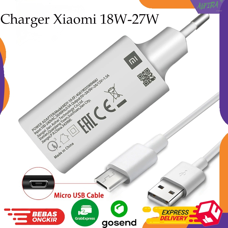 Usb Cable Note Pro Charging Watt Charger For Xiaomi 18W 27W 27