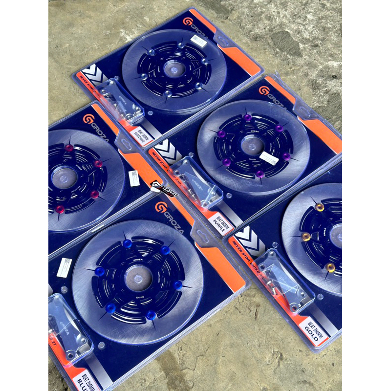 Jual Disc piringan cakram depan GROZA 260 mm Plus Breket BEAT SCOOPY ...