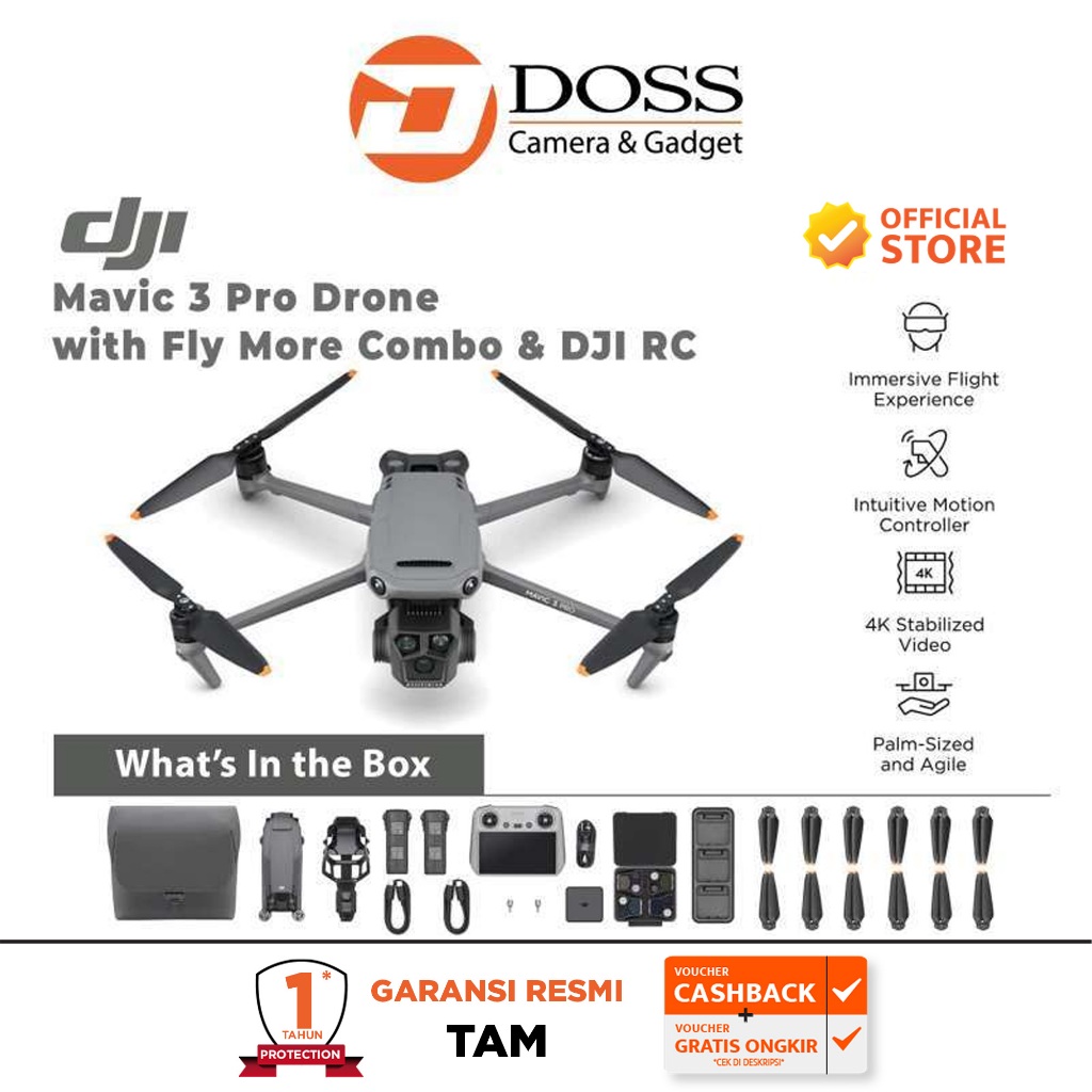 Jual DJI Mavic 3 Pro Drone with Fly More Combo & DJI RC | Shopee Indonesia