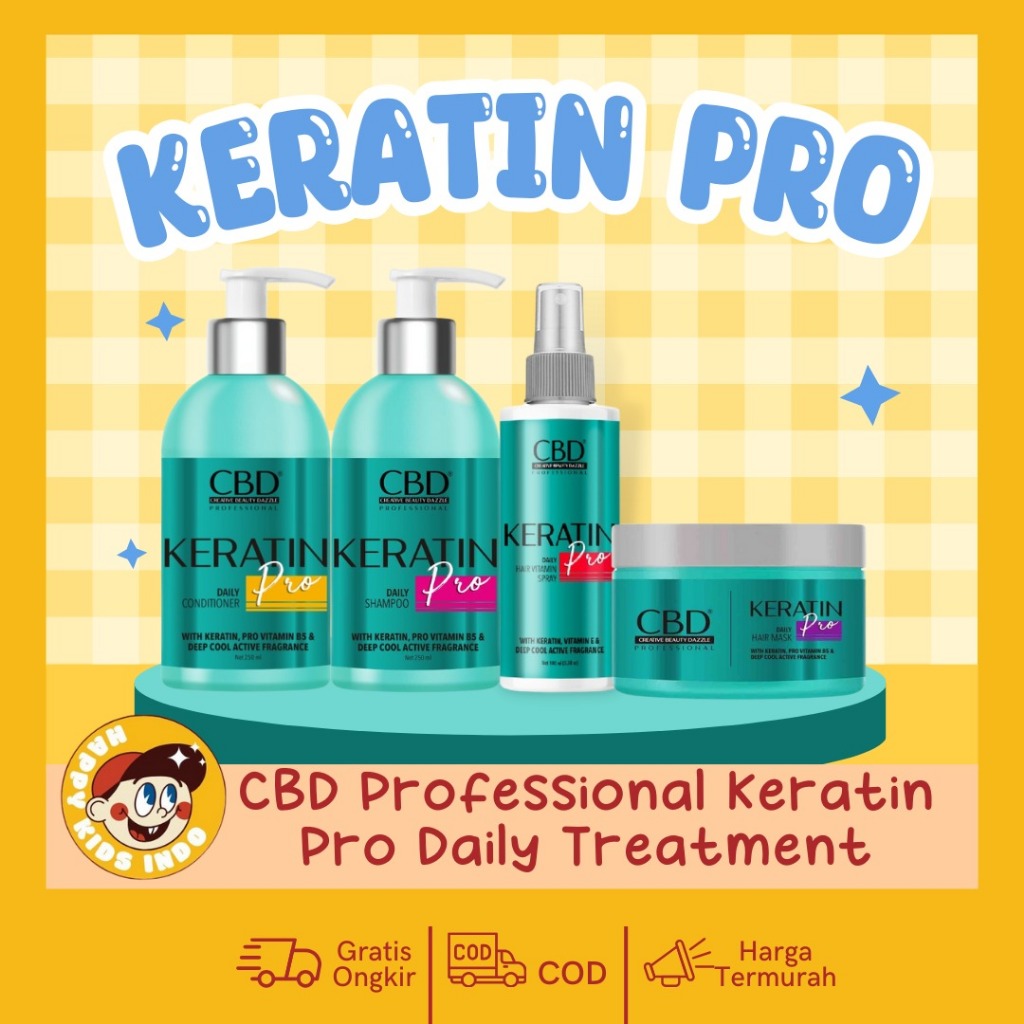 Jual CBD PROFESSIONAL KERATIN PRO PERAWATAN RAMBUT 1 PAKET - SHAMPOO ...