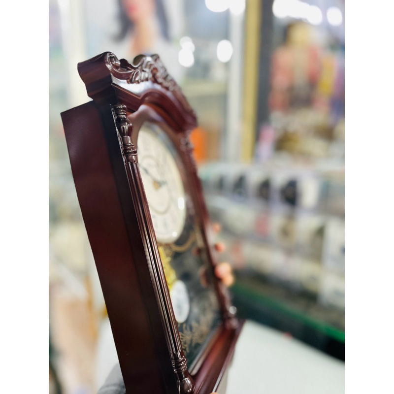 Jual jam dinding bandul dan musik perjam ,merk esa motif kayu ukuran ...