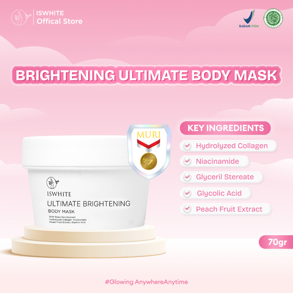 Jual ISWHITE Ultimate Brightening Body Mask with Hydrolyzed Collagen ...