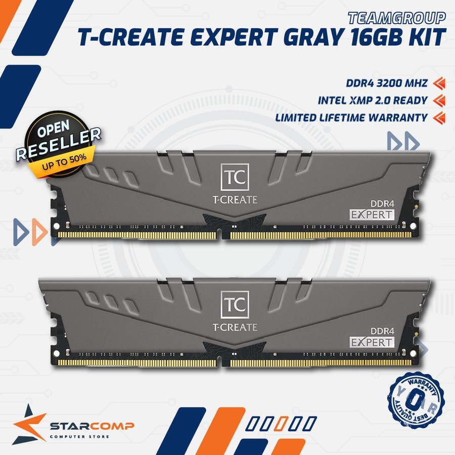 Jual Team T-Create Expert DDR4 16GB (2x8GB) 3200MHz | Shopee Indonesia