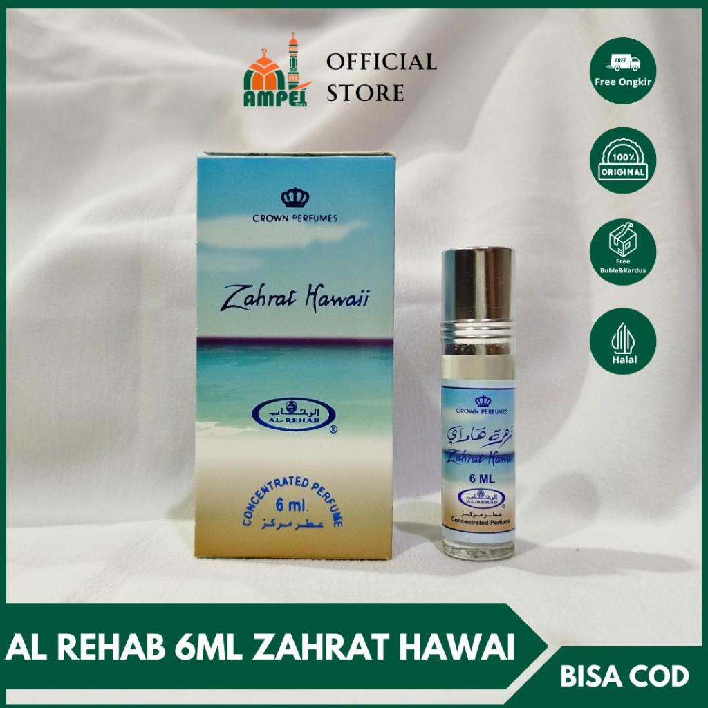 Al Rehab Zahrat Hawaii Duftöl – 6 Ml, 100% Öl, Fruchtig-blumiger Duft