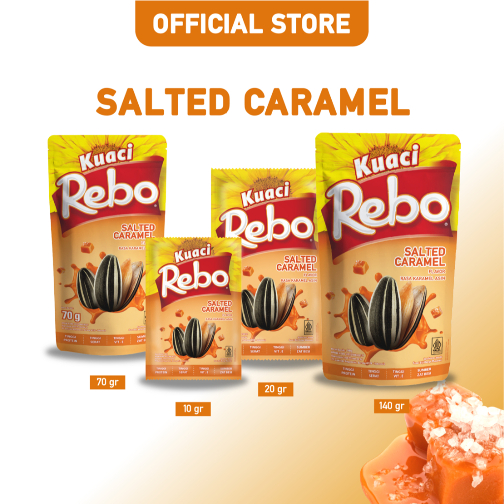 Jual Rebo Kuaci Rasa Caramel 120 Gram Bundling 3 Pcs | Shopee Indonesia