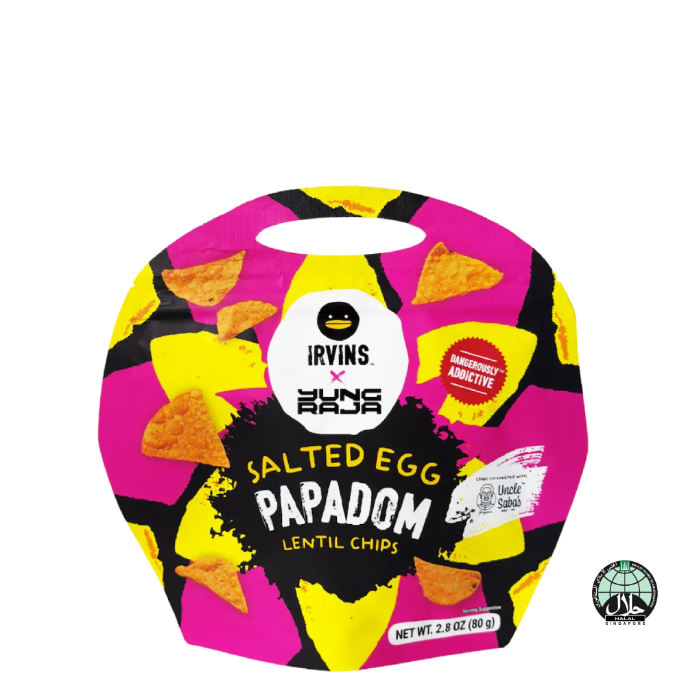 Jual IRVINS X YUNG RAJA SALTED EGG PAPADOM (80G) | Shopee Indonesia