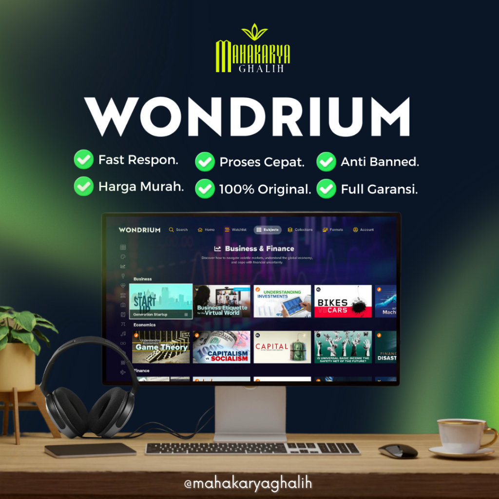 Jual Wondrium Premium: Kursus Asik & Seru, Belajar Jadi Gak Ngebosenin ...