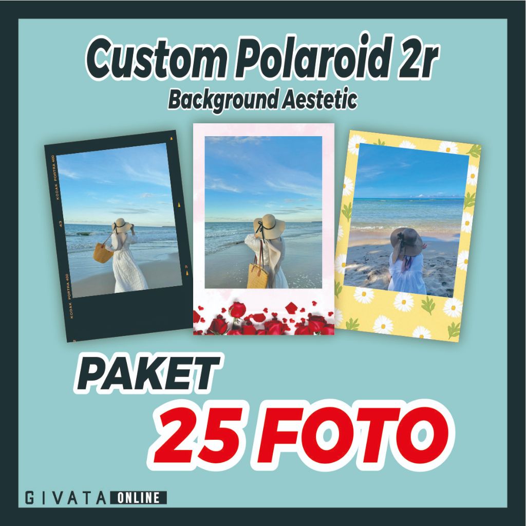 Jual Paket 25 Foto Polaroid Ukuran 2R Background Aesthetic | Shopee ...