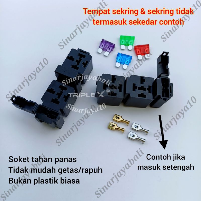 Jual soket relay gandeng socket rellay rumah tempat rilay 4p 5p 4 kaki ...
