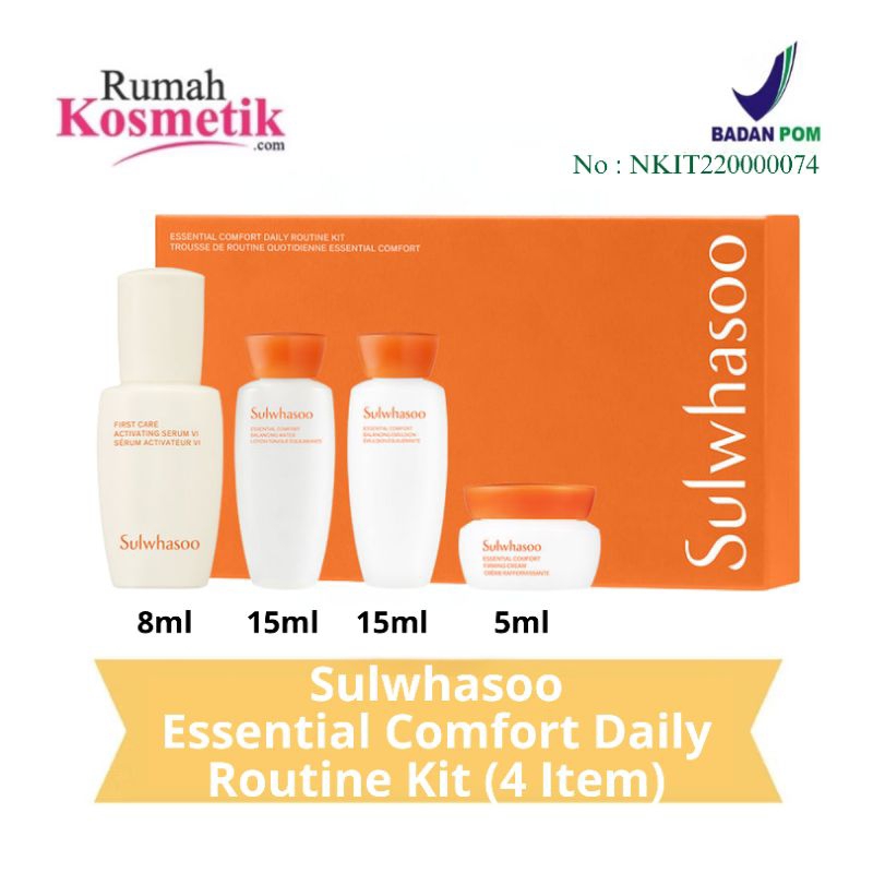 Jual Sulwhasoo Essential Comfort Daily Routine Kit 4 Item | Shopee ...