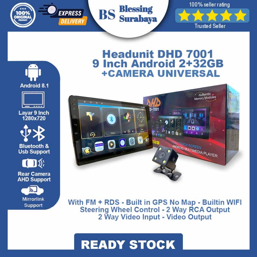 Jual PAKET BUNDLING KAMERA UNIVERSAL DHD + TV ANDROID DHD 7001 9 INCH ...