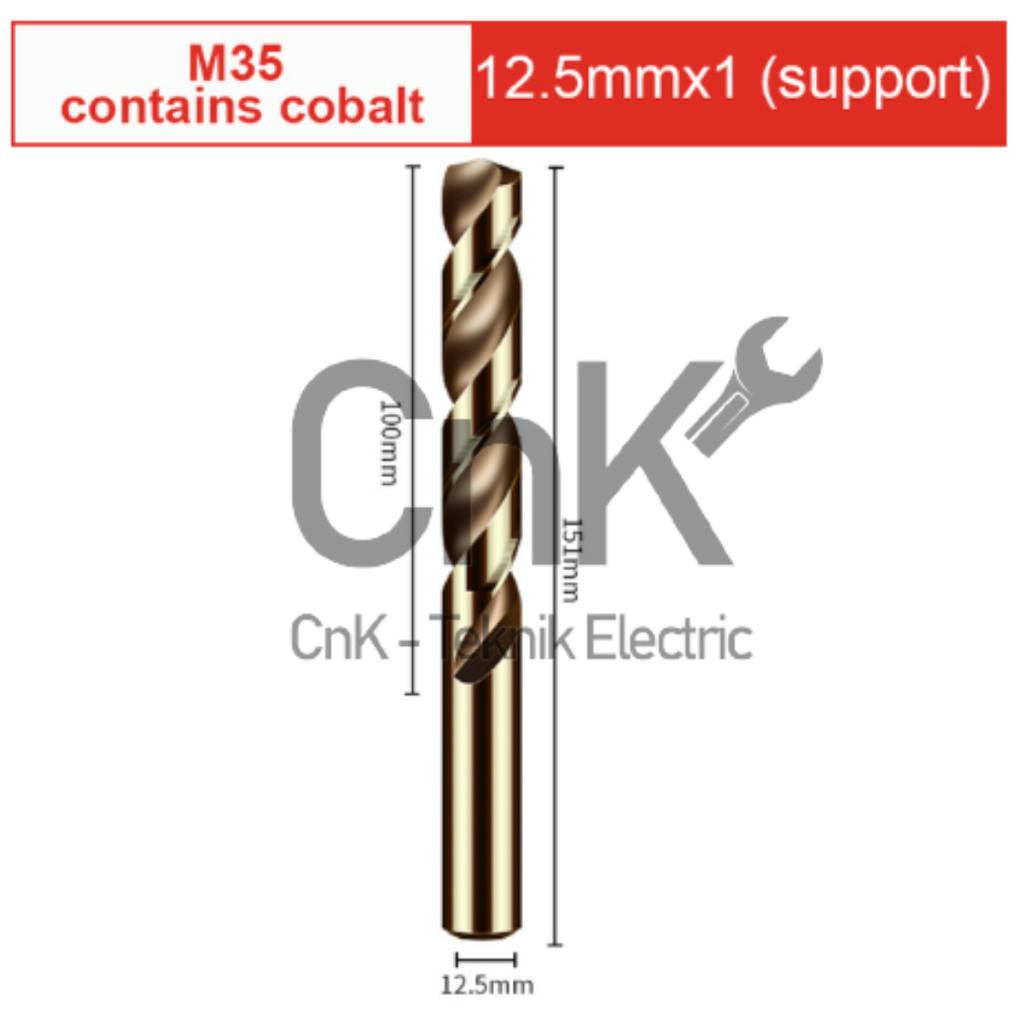 Jual MATA BOR BESI BAJA M35 COBALT 5 MM - 13 MM TCT CO BAJA LURUS BESI ...