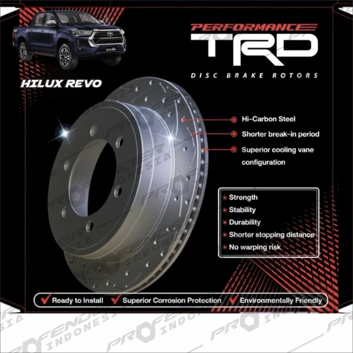 Jual TRD DISC ROTOR - Toyota Hilux REVO 16+ 275mm Vigo 09+ Single Cabin ...