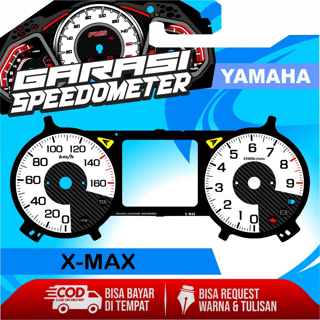 Jual PAPAN SPEEDOMETER CUSTOM YAMAHA X-MAX | Shopee Indonesia