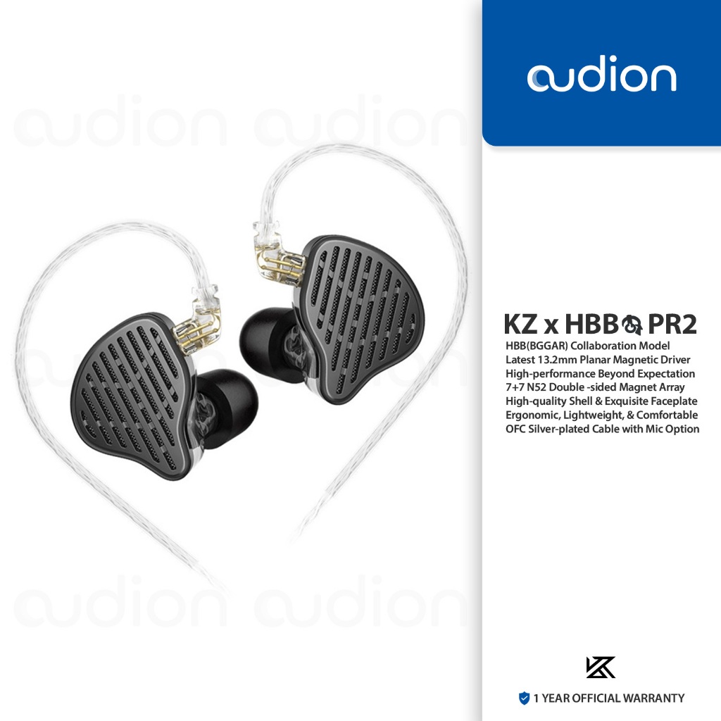 Linsoul KZ x HBB PR2 – onitor de oído planar de 0.520 in, auriculares