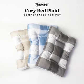 Tempat Tidur Kucing Kasur Kucing Alas Kucing Tidur Cat Bed Kasur Kucing - Bukipet Cozy Bed Plaid