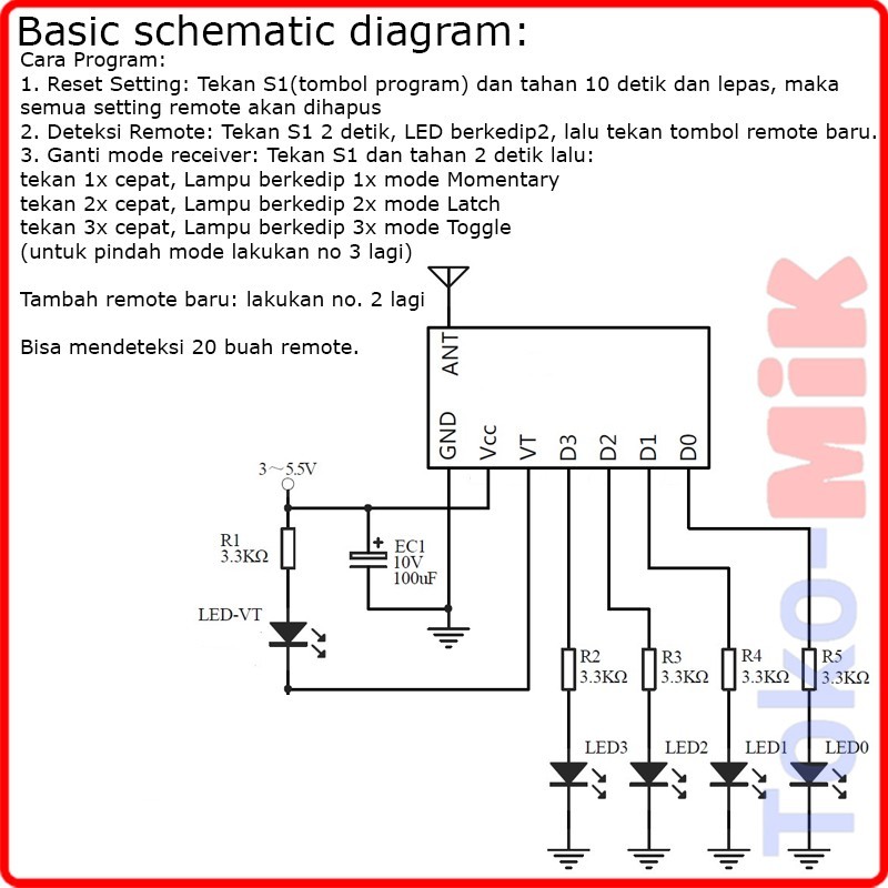 Jual DIY Modul Smart Remote Control Module Transmitter dan Receiver ...