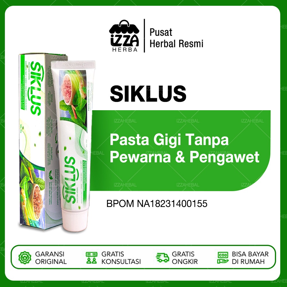 Jual Siklus Pasta Gigi Herbal - Nafas Segar, Tahan Lama & Gigi Sehat