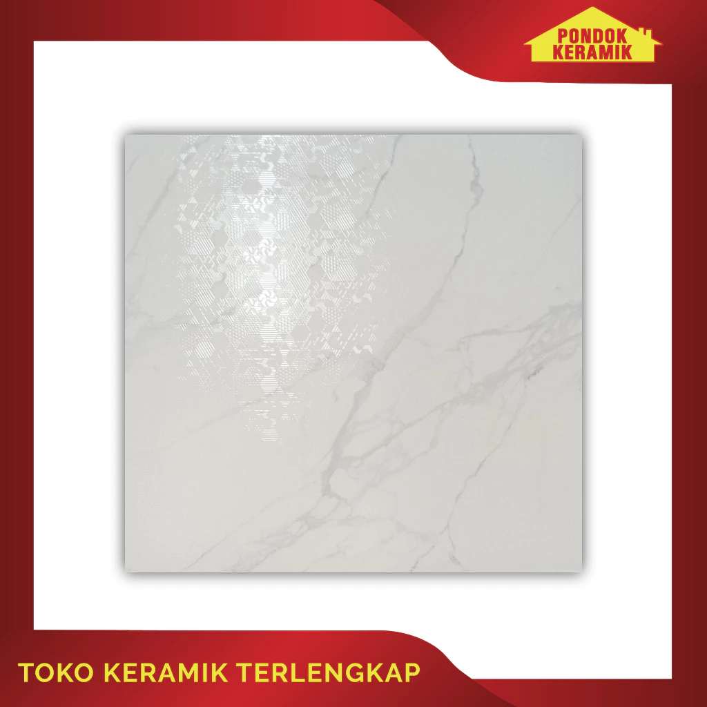 Keramik Lantai Aversa 50x50 Tottenham Abu Motif Carara Sinking