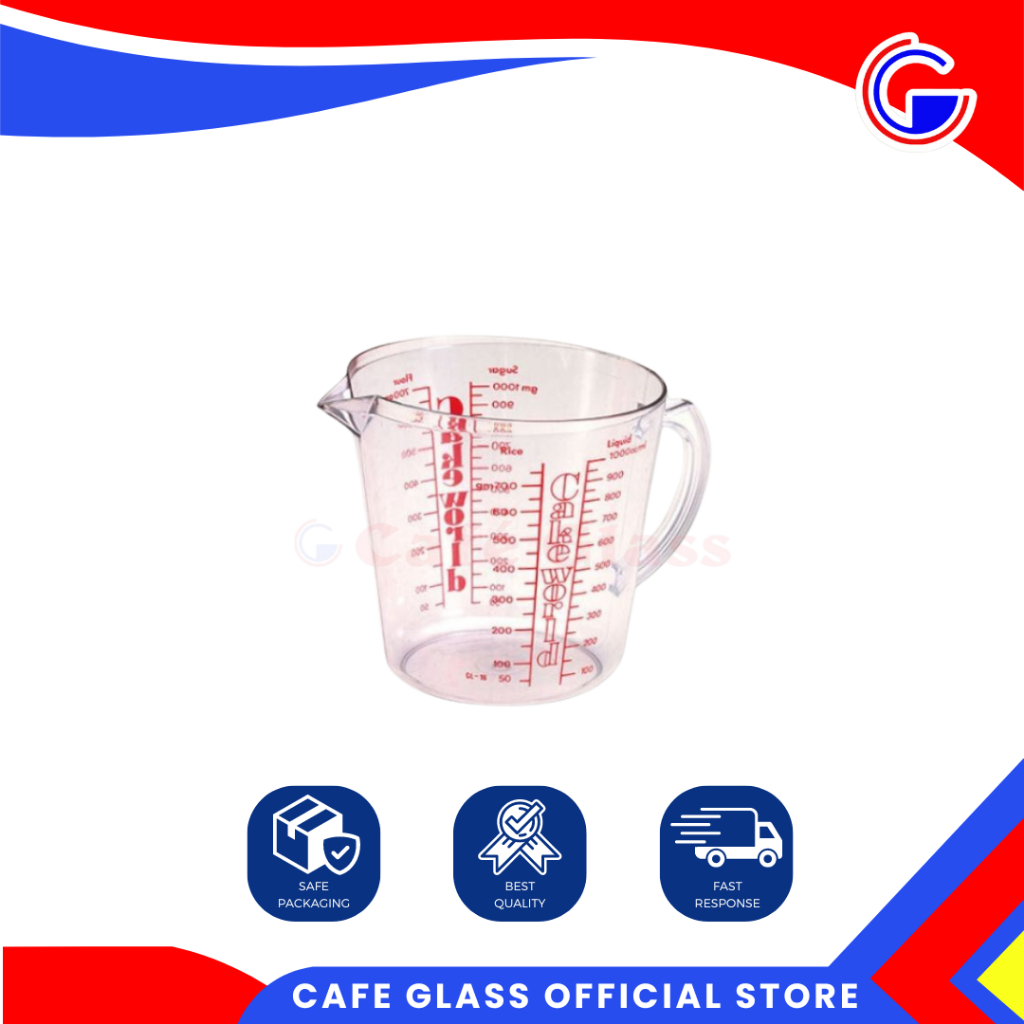 Gelas Takar/ Gelas Ukur / Gelas Takar Plastik / Gl-16 Super Measuring Cup 1000Ml