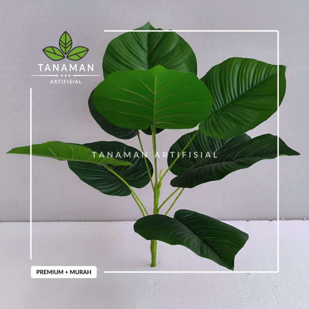 Jual Tanaman Hias Artifisial Pohon Talas Mini Bahan Plastik + Latex ...