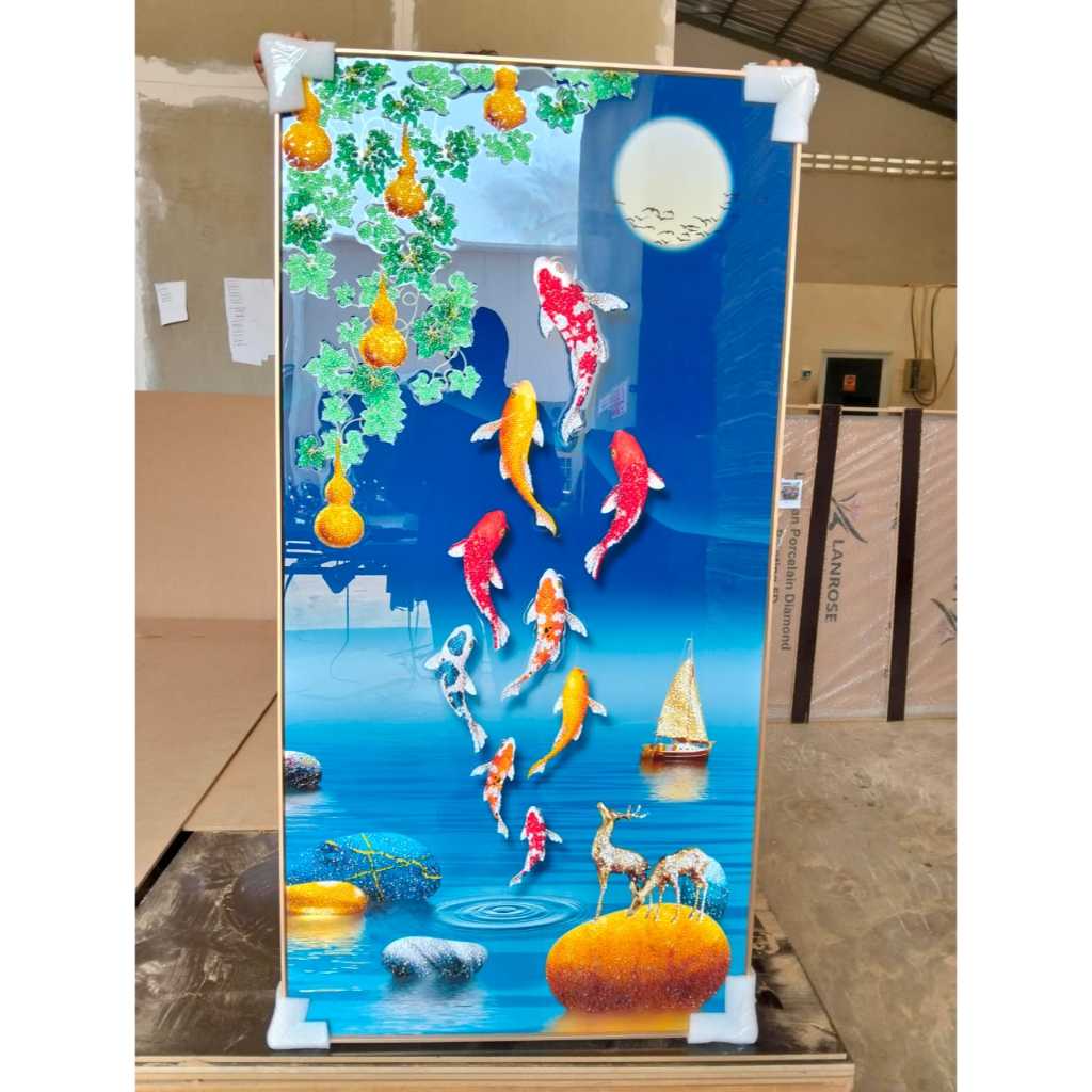 Jual Lukisan Dinding Diamond Crystal Painting 5 D Bentuk Persegi Frame ...