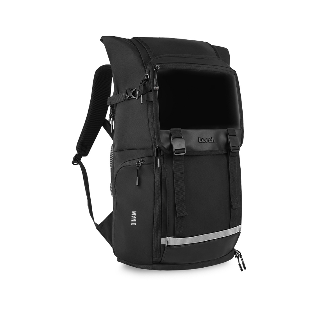 TORCH Dinam Travel Bag Tas Kerja Traveling Backpack Laptop Ransel Pria  Wanita Water Resistant OOTM