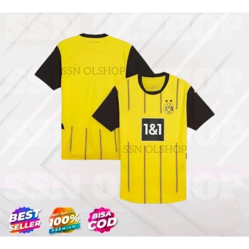 Jual jersey borussia dortmund terbaru home (kuning) 2024 baju bola ...