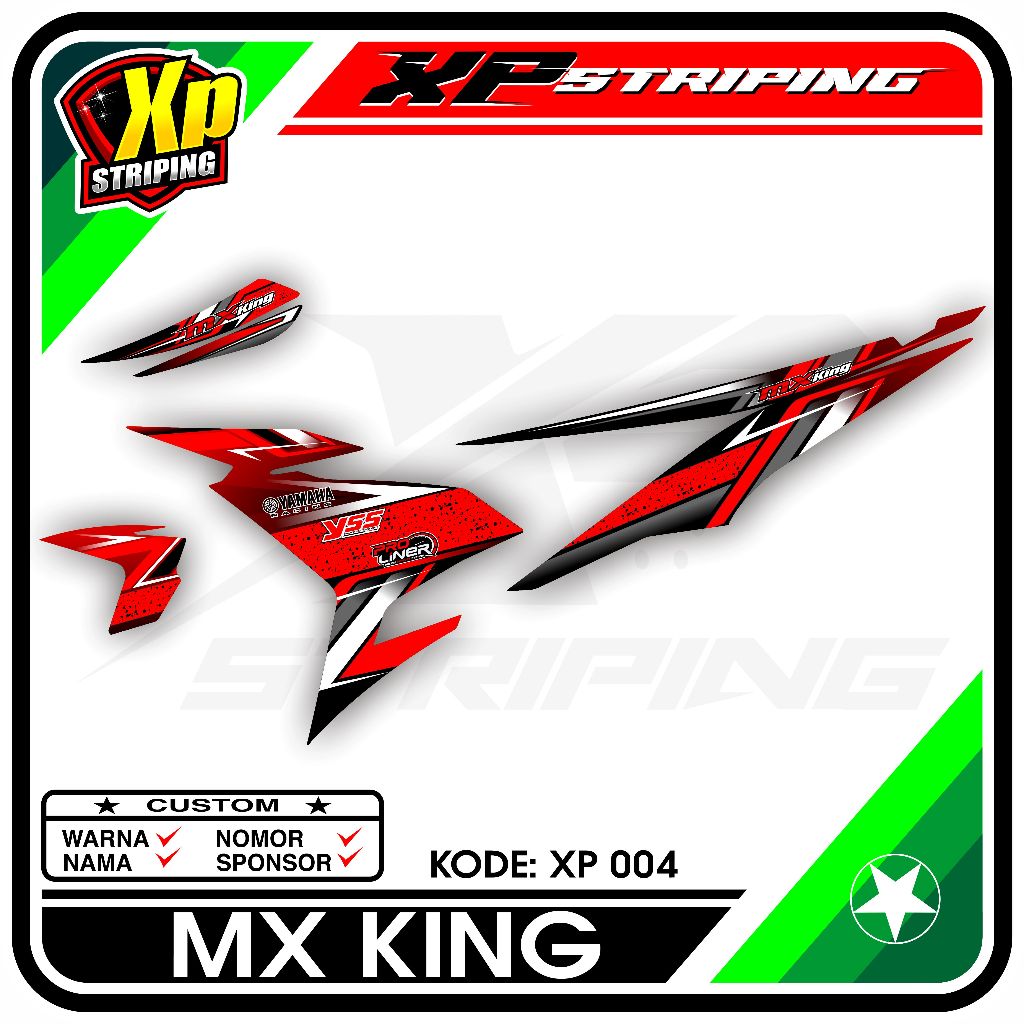 Jual Striping Mx King - Sticker Striping Yamaha Mx King Desain Racing ...