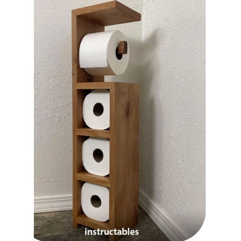 Jual Rak Tissue Kayu Toilet F Unik Modern | Shopee Indonesia