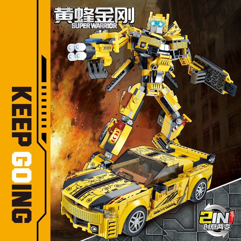 Jual Upgrade 【Ready Stock COD】 MAINAN BALOK ROBOT BUMBLEBEE, BRICK ...