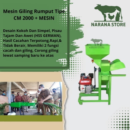 Jual Mesin Chopper Rumput Multifungsi Paket Kerangka & Mesin Tipe CM ...