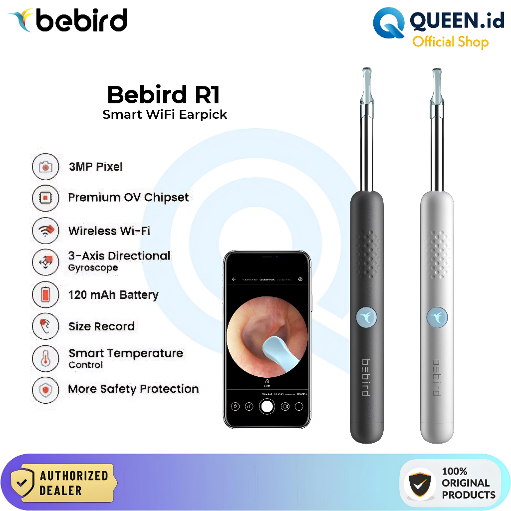 Jual Bebird R1 Pembersih Telinga Smart Camera Earpick WiFi - Korek ...