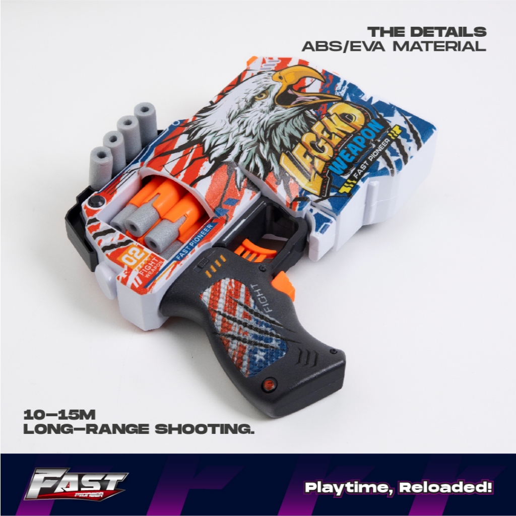 Jual Fast Pioneer - Electric Revolver Blaster Legend Weapon Series ...