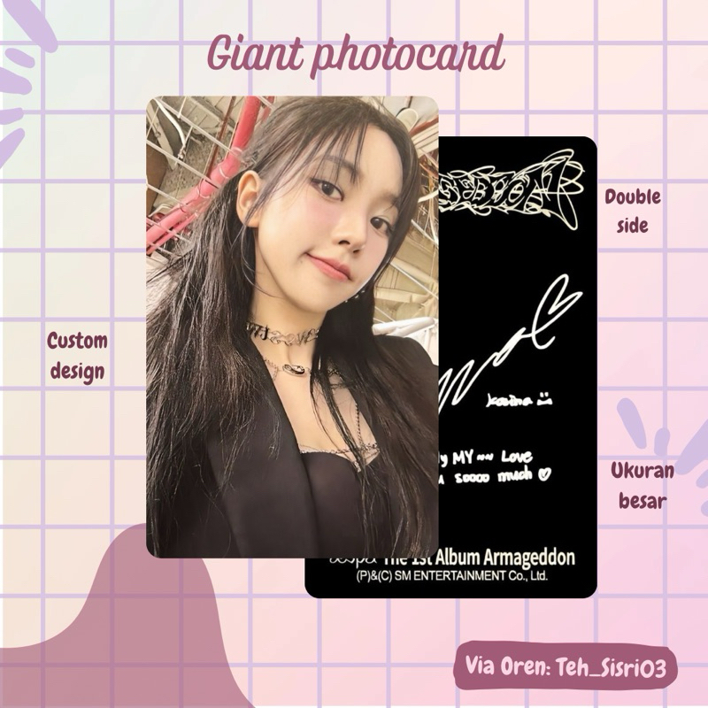 Jual Giant Photocard jumbo Custom | Shopee Indonesia