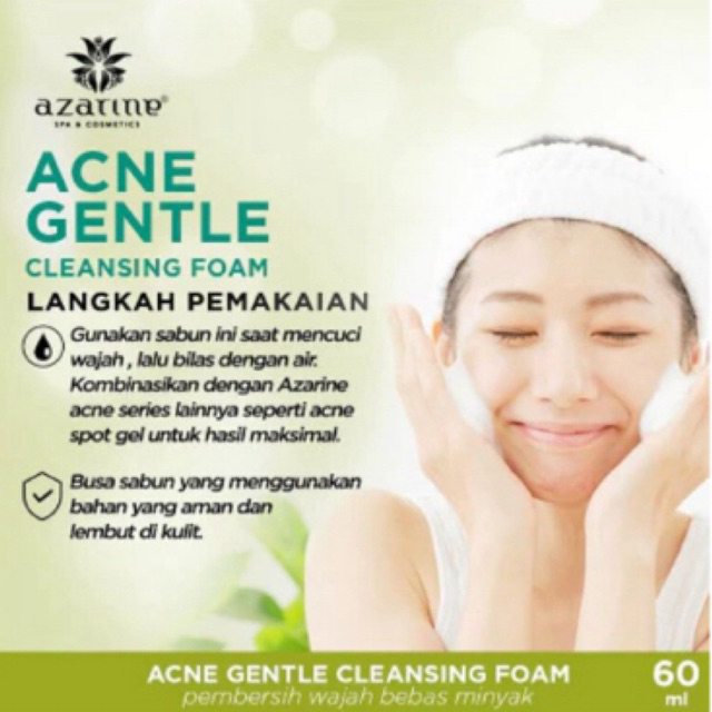 Jual Azarin Gentle Cleansing Foam 60ml | Shopee Indonesia