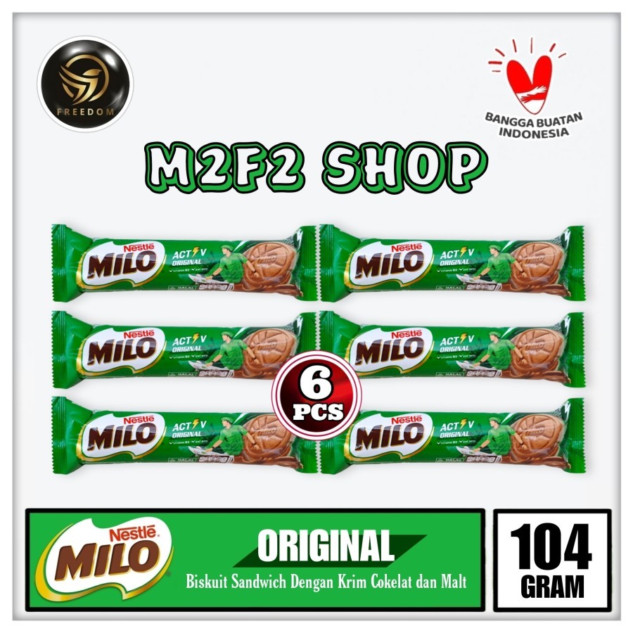 Jual Milo Sandwich Activ Original Chocolate Malt Cream | Biskuit Roll ...