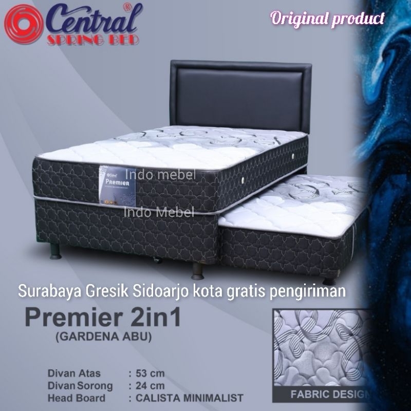 Jual Set central 2 in 1 premier sorong atas bawah lengkap susun kasur ...