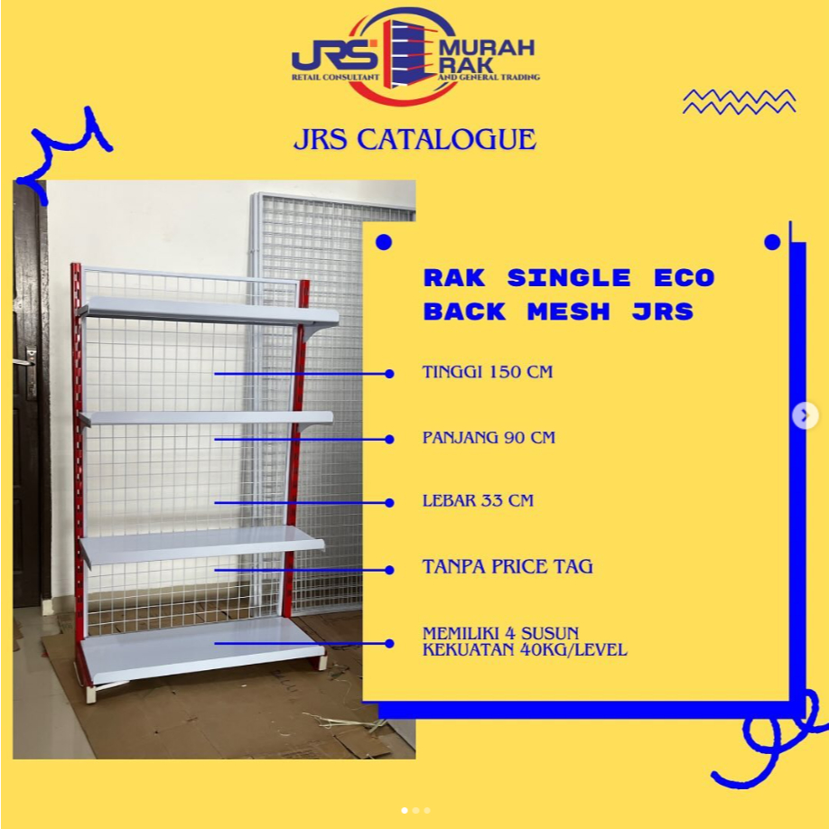 Jual Rak Gondola ECO TINGGI 150 CM Display 4 Susun Minimarket (TANPA ...