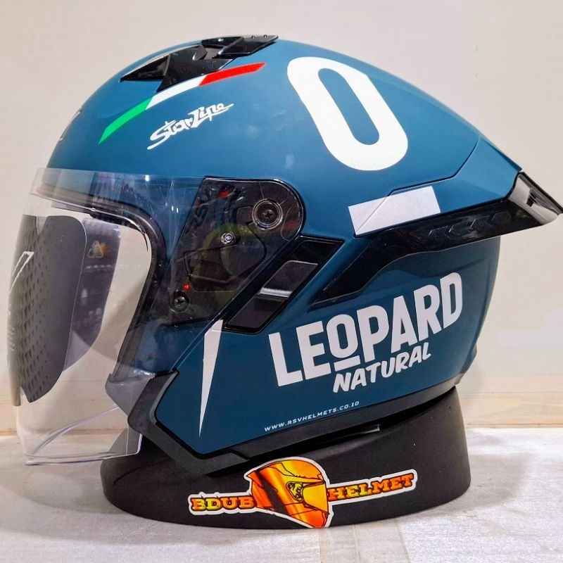Jual Helm Half face Rsv Sv300 solid black doff Paket Ganteng