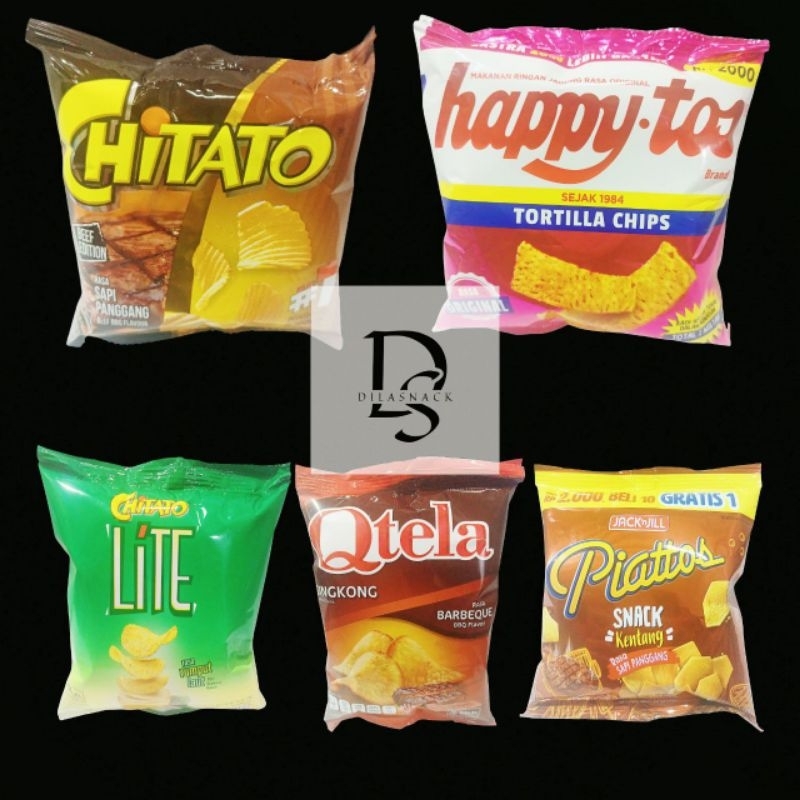 Jual jajan 1 rentang happytos tortilla chips aneka snack renceng ...