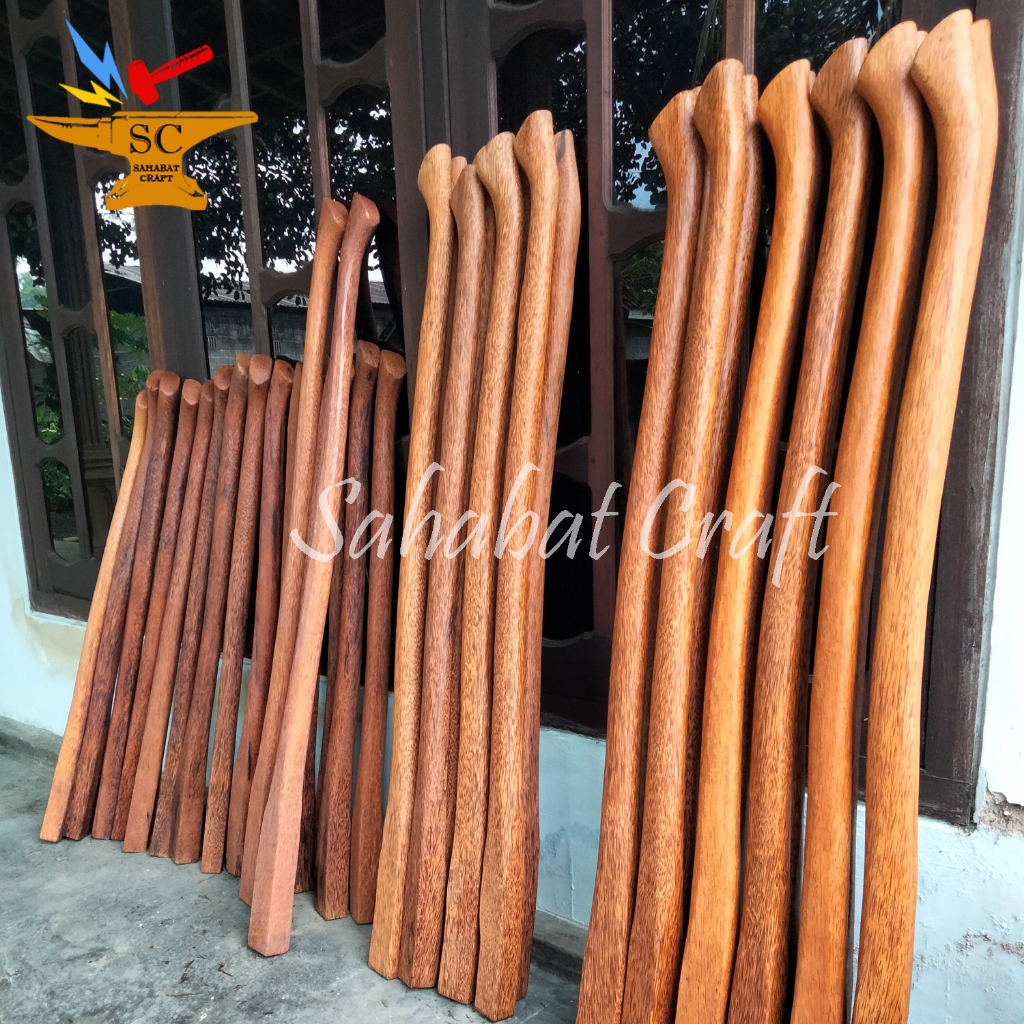 Jual Doran Gagang Cangkul Pacul Bahan Kayu Glugu / Batang Kayu Kelapa ...