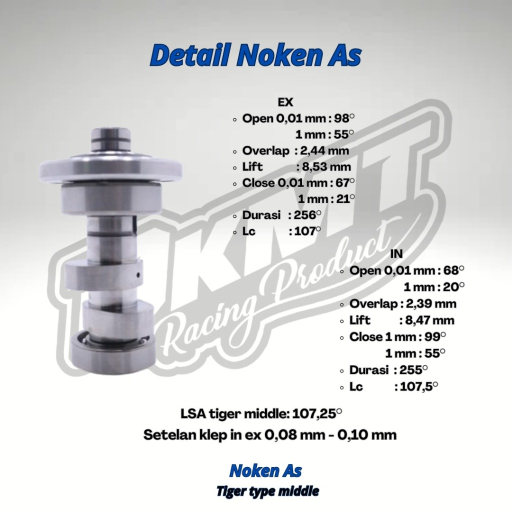 Jual NOKEN AS TIGER RACING CAM TIGER GL CB KLEP STANDART RRA J17 ...
