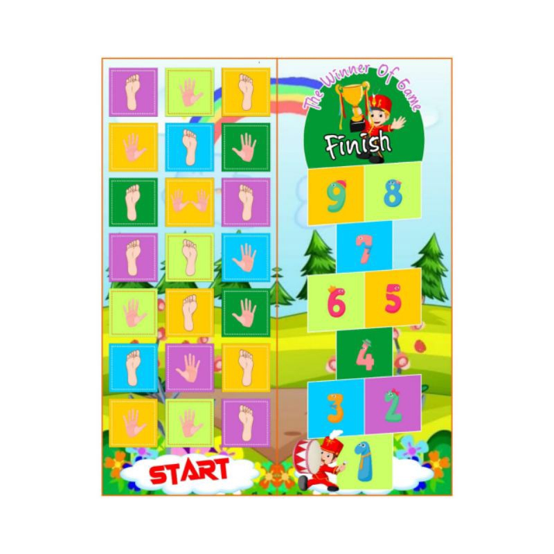 Jual mainan edukasi jejak kaki tangan free stiker label buku | Shopee ...